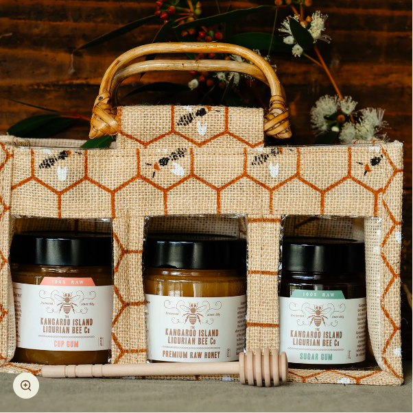 Organic Honey Gift Bag Set (3 Jar)